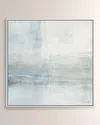Benson-cobb Studios Intuition Giclee, 30" Square In Blue