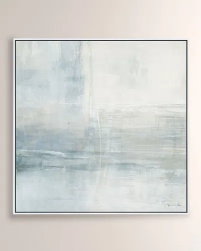 Benson-cobb Studios Intuition Giclee, 30" Square In Blue