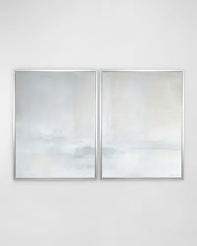 Benson-cobb Studios Promontory Giclee Diptych By Carol Benson-cobb In Metallic