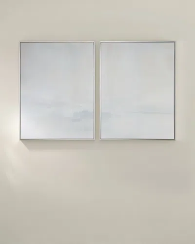 Benson-cobb Studios Promontory Giclee On Canvas Diptych, 30" X 40" In Gray