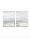 Benson-cobb Studios Simpatico 45x60 Set Of 2 Vertical Canvas Giclees In Sterling Frame, Hand-embellished In Multi