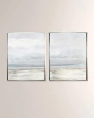 Benson-cobb Studios Simpatico Giclee Diptych, 36" X 48" In Blue