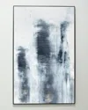 Benson-cobb Studios Tahoe In Black Giclee Hand-embellished Art, 46" X 73" In Black, White