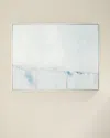 Benson-cobb Studios The Divided Giclee In Classic Sterling Float Frame, Hand-embellished In Blue