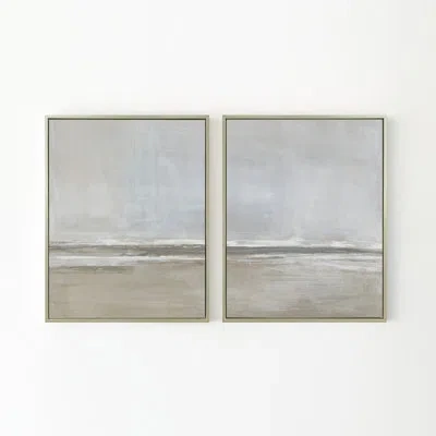 Benson-cobb Studios " The Walk " By Carol Benson-cobb 2 - Pieces In Gold
