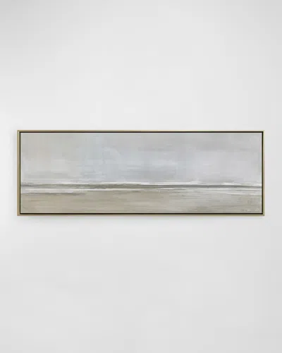 Benson-cobb Studios The Walk Hand-embellished Giclee By Carol Benson-cobb In White,pale Grey,beige,taupe