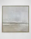 Benson-cobb Studios The Walk Hand-embellished Giclee By Carol Benson-cobb In White,pale Grey,beige,taupe Green, Pale Yellow