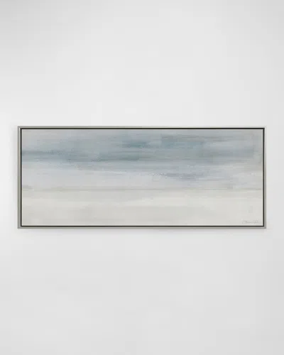 Benson-cobb Studios Whisper Hand-embellished Giclee By Carol Benson-cobb In White,pale Grey,grey,blue-grey