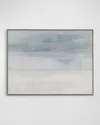 Benson-cobb Studios Whisper Hand-embellished Giclee By Carol Benson-cobb In White,pale Grey,grey,blue-grey