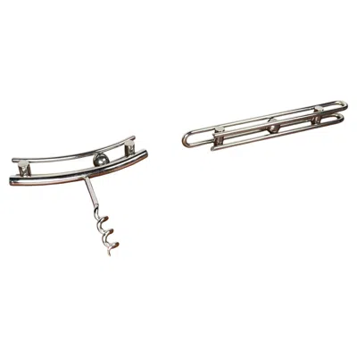 Pre-owned Bent Falk Postmodern Danish Metal Bottle Opener And Corkscrew By  For Menu, 1980s In Gray
