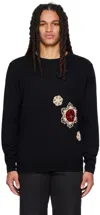 Bentgablenits Ssense Exclusive Black Sweater In Black