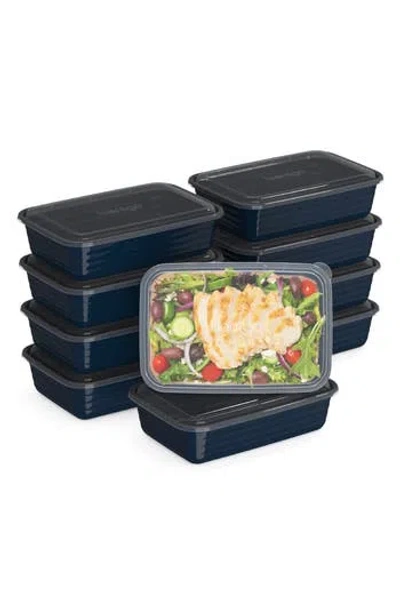 Bentgo 10-pack Meal Prep Container Set In Blue