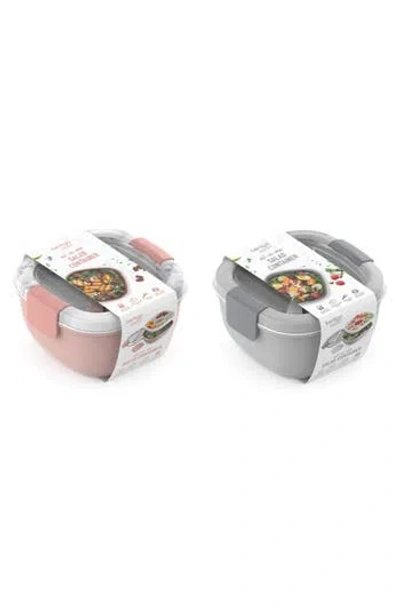 Bentgo 2-pack All-in-one Glass Salad Containers