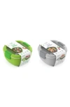 Bentgo 2-pack All-in-one Glass Salad Containers In Gray