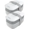 Bentgo 2-pack Of Classic All-in-one Stackable Lunch Box Solution In Gray