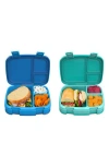 Bentgo 2-pack Of Fresh Leak-proof Versatile 4-compartment Bento-style Lunch Box