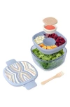 Bentgo All-in-one Glass Salad Container In Blue