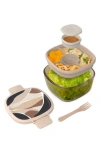 Bentgo All-in-one Glass Salad Container In Brown