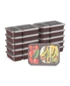 Bentgo Food Prep 1-compartment Food Storage Containers, Pack Of 10 In Burgundy