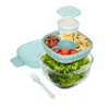 Bentgo Glass Leak Proof Salad Container In Aqua