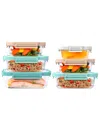 Bentgo Glass Meal 12-pc. Storage Set With Leak-proof Seal In Multi