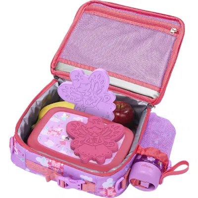 Bentgo Kids' Print Back To Lunch 5-piece Set In Pink