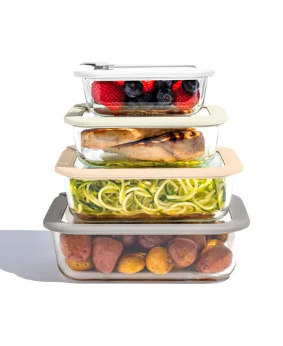 Bentgo Signature 8-pc. Glass Food Storage Set In Transparent