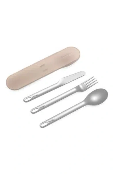 Bentgo Stainless Steel Travel Utensil Set In Sand