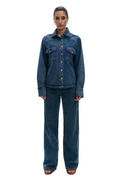 Benu Studio Jeans Shirt In Blue