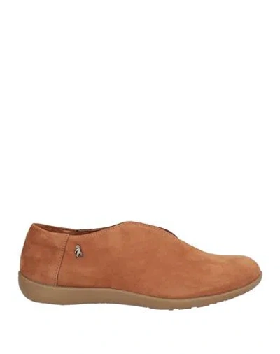 Benvado Woman Loafers Tan Size 8 Leather In Brown