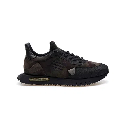 Bepositive Asymmetrical Race Wing Sneakers For Men In Black