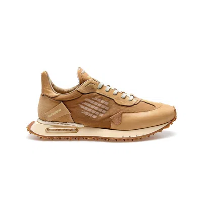 Bepositive Asymmetrical Race Wing Sneakers For Men In Brown