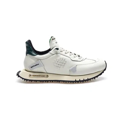 Bepositive Asymmetrical Race Wing Sneakers In White