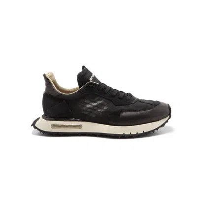 Bepositive Asymmetrical Sneaker With Shock-absorbing Sole In Black