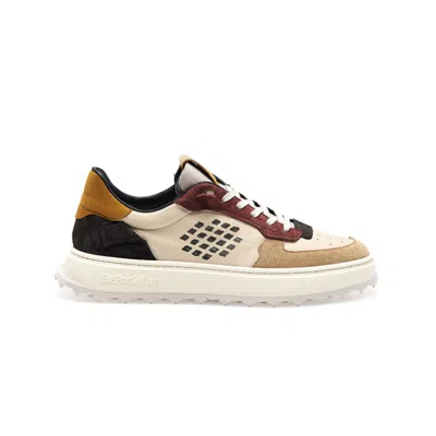 Bepositive Cuprace Basket Mini - Leather + Suede Sneaker In Multi