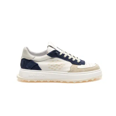 Bepositive Cuprace Basket Sneaker - Leather & Suede In White