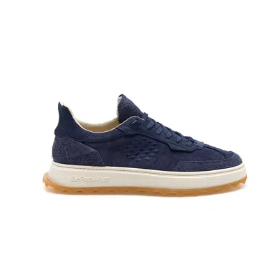 Bepositive Cuprace Sport Sneakers - Suede Mix & Nubuck In Blue