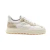 Bepositive Cuprace Wing - Leather + Suede Sneakers In White