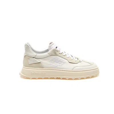 Bepositive Cuprace Wing Sneaker - Leather & Suede Design In White