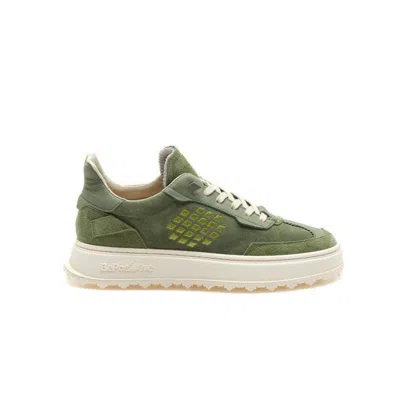 Bepositive Cuprace Wing Sneaker - Suede & Nubuck Mix In Green