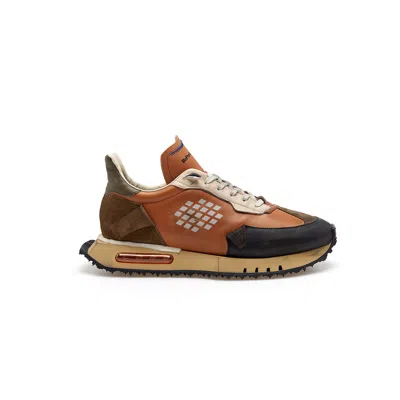 Bepositive Distressed Leather Style Sneakers - Men In Brown