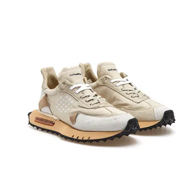 Bepositive Iconic Canvas Space Race Sneakers For Men In Neutral