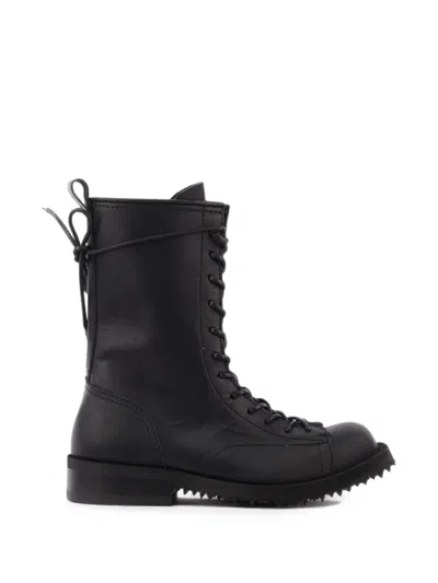 Bepositive Bikerstiefel Mit Schnürung In Black