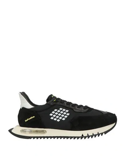 Bepositive Man Sneakers Black Size 8 Textile Fibers, Leather