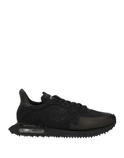 Bepositive Man Sneakers Black Size 9 Leather, Textile Fibers