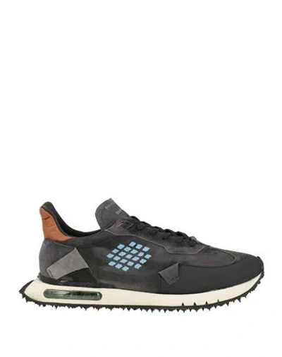 Bepositive Man Sneakers Charcoal Size 9 Leather In Gray