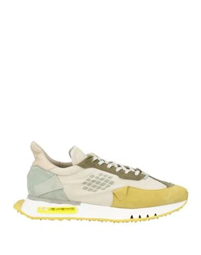 Bepositive Man Sneakers Light Green Size 13 Leather, Textile Fibers