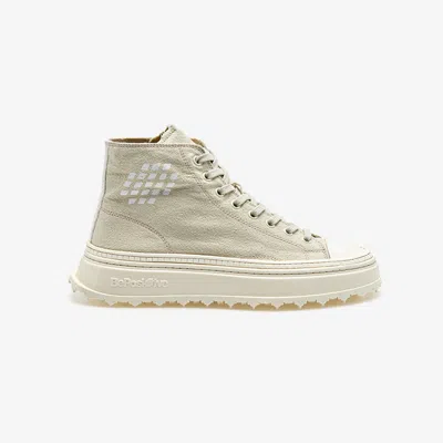 Bepositive Mid-cut Canvas Sneakers For Casual Chic In Neutral