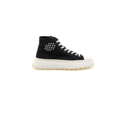 Bepositive Mid-cut Canvas Sneakers For Women In Black