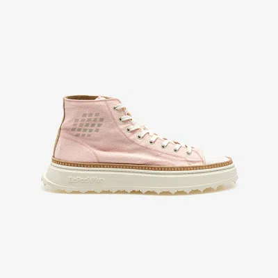 Bepositive Mid-cut Canvas Sneakers In Pink